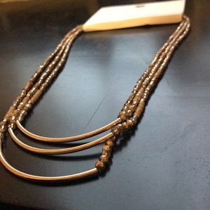 Loft 3 layered bar necklace